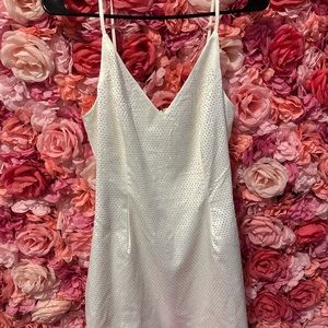 White rhinestone dress